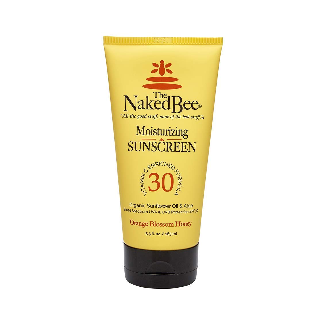 The Naked Bee 2.5oz Vitamin C Facial Moisturizer SPF 30 + Lavender & Beeswax Absolute Hand and Body Lotion 6.7oz + Vitamin C Face & Body Moisturizing Sunscreen SPF 30