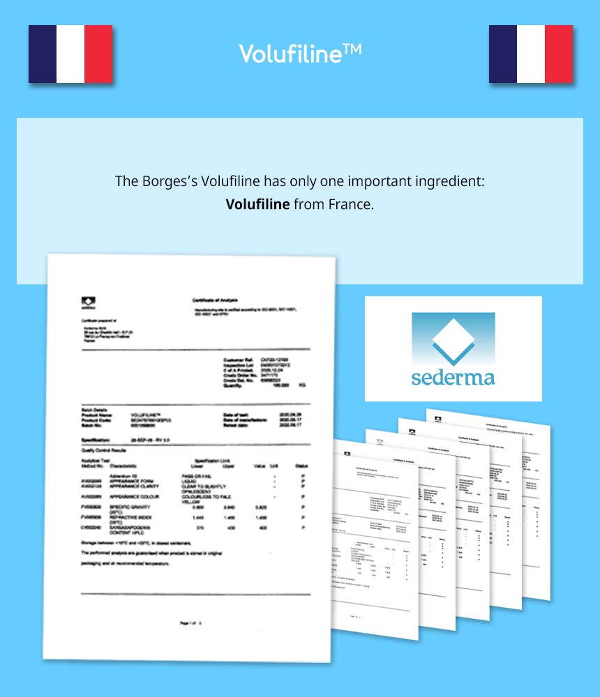 Volufiline Serum 1.7 fl. oz. plus 0.5 fl. oz. Bundle/Volufiline Oil 100% Genuine from France Sederma, Volufiline for face, butt