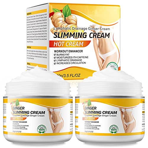 2PCS VOGSIG Ginger Slimming Cream - Anti Cellulite, Fat Burning, Tightening & Moisturizing, 1oz each