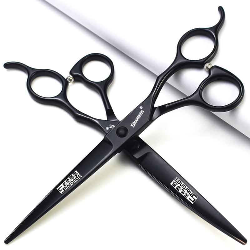 SHARONDS 7 Inch Stainless Steel Professional Barber Scissors Hair Thinning Scissors Hairdresser or Home Hairdresser Variant/Hybrid Scissors (7 inch-3pc)