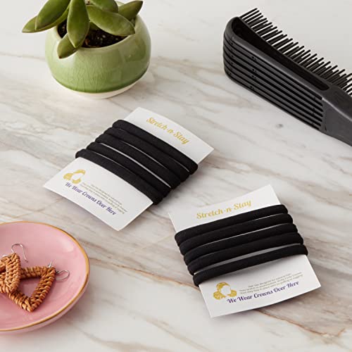 Untwisted Infinity Seamless Hair Ties for Natural Hair No Damage Stretch Stay Hair Ties Black Beauty Long Lasting Ponytail Holders for updo buns twists braids locs curly hair