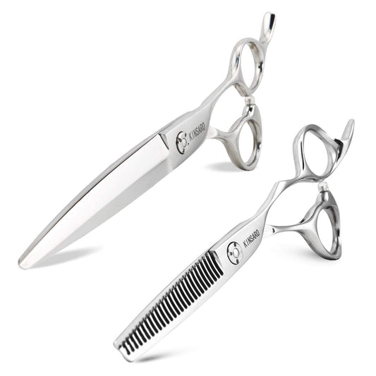 7 INCH barber scissors hair cutting scissors sliding cutting scissors 5.75 INCH hair thinning scissors thinning shears Kinsaro