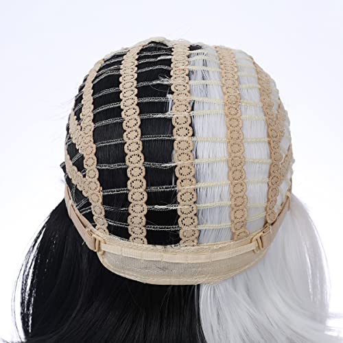 PATTNIUM Platinum Blonde Bob Wig Short Platinum Wig with Bangs for Women and Girls Synthetic Bob Wig (Platinum)