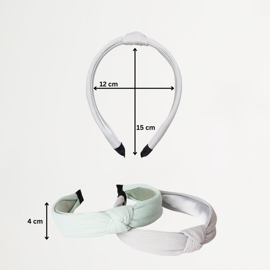 Radhu & Kabby Headband for Women | Plain Turban Hair bands | Fashion Cross Knot HeadBands | Daily Fashion Hair Accessory Set | Pack Of 6 | Smooth and Comfortable | MultiColor