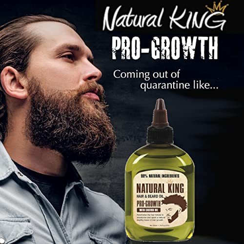 SFC Natural King Pro-growth Castor Hair & Beard Oil 2.5 oz.