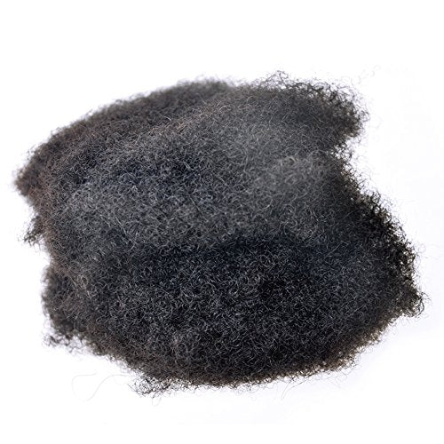 YONNA 1pcs/lot Tight Afro Kinky Bulk Hair 100% Human Hair For Dreadlocks,Twist Braids Natural Balck Colour 1B# Can Be Dyed to Blonde 1ounce 10inch