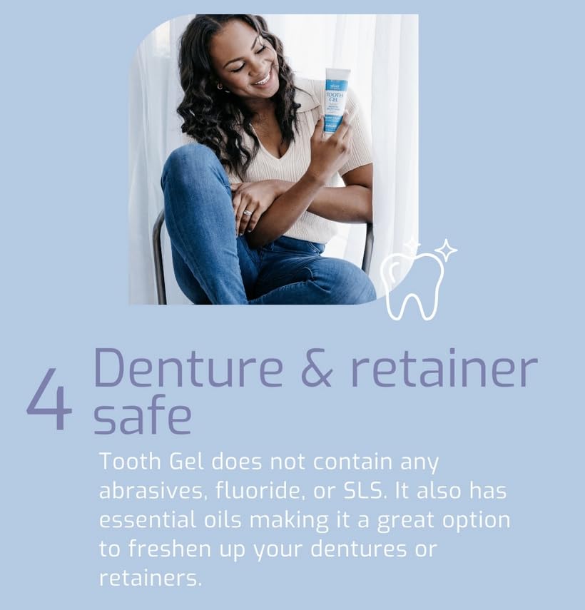 Silver Biotics Tooth Gel | SilverSol Ag₄O₄ 22 ppm Nano-Silver Infused Gel for All Natural Gum & Teeth Protection | Glacial Mint | 4 oz