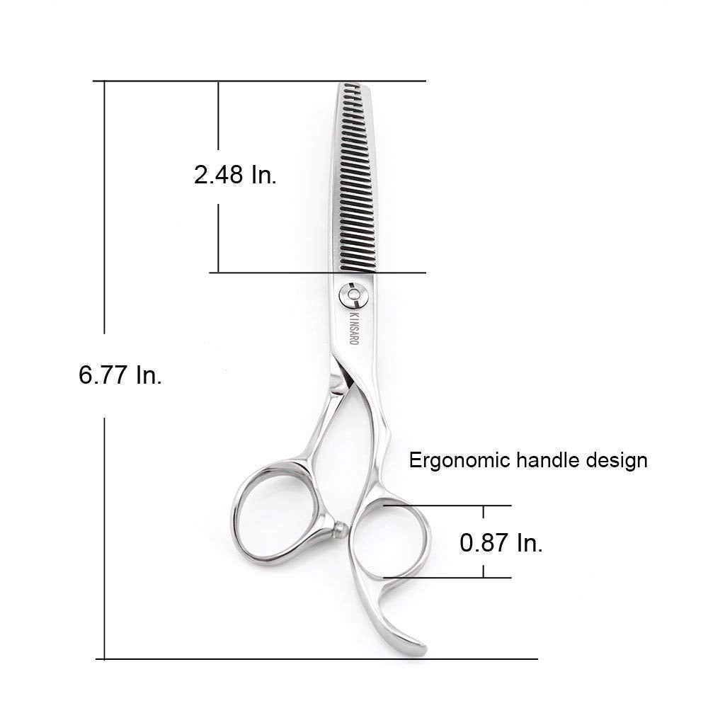 6 INCH Barber Scissors Hair Scissors Hair Cutting Scissors Hair Shears and 6 INCH Hair Thinning Scissors Thinning Shears Professional Hair Scissors Set Kinsaro