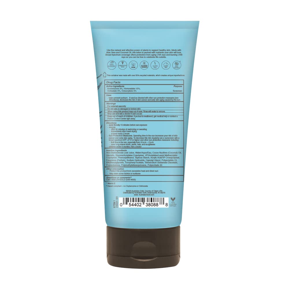 Australian Gold Plant Based Spf 70 Lotion, 6 ounces