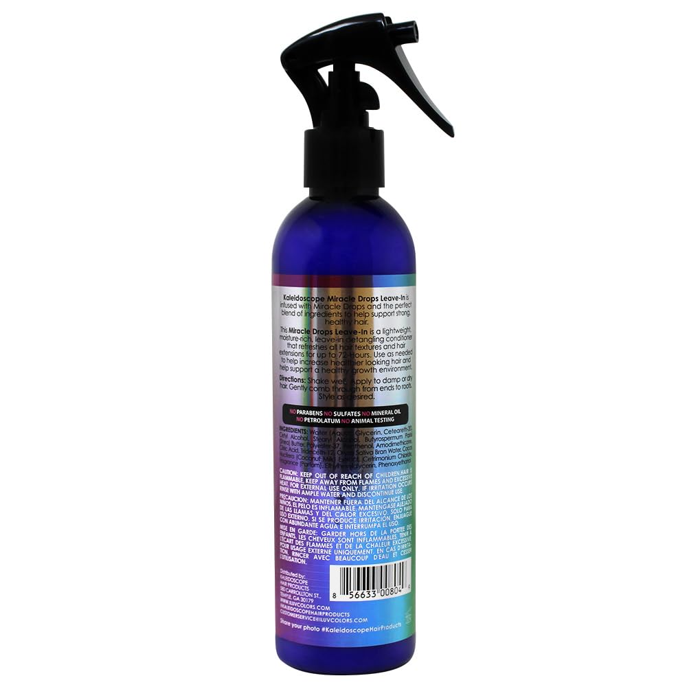 [HOT BUY] (VALUE PACK OF 3) KALEIDOSCOPE Milk Shake - Leave in Detangler Spray 8oz