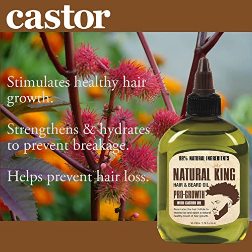 SFC Natural King Pro-growth Castor Hair & Beard Oil 2.5 oz.