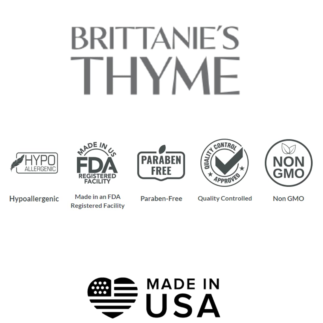 Brittanie's Thyme Pure Castile Liquid Soap Refill | For Hair & Body, Gentle and Pure, Made with Natural Luxurious Oils, Vegan & Gluten Free Non-GMO (Lavender, 32 oz (Pack of 2))