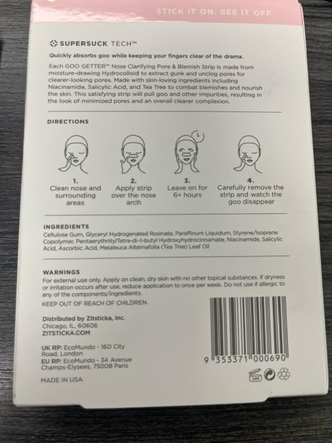 ZitSticka Pimple Patches for Face and Body, Hydrocolloid Patches to Cover Zits & Blemishes, Acne Patches or Zit Spot Stickers, Body Blemish Patch (GOO GETTER BODY PATCH 9 Pack)