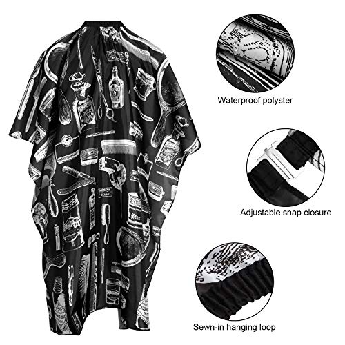 SATINIOR 4 Pcs Salon Capes Barber Cape Hair Cutting Cape Waterproof Hairdressing Styling Hair Coloring Nylon Cape for Barber Hairdressers
