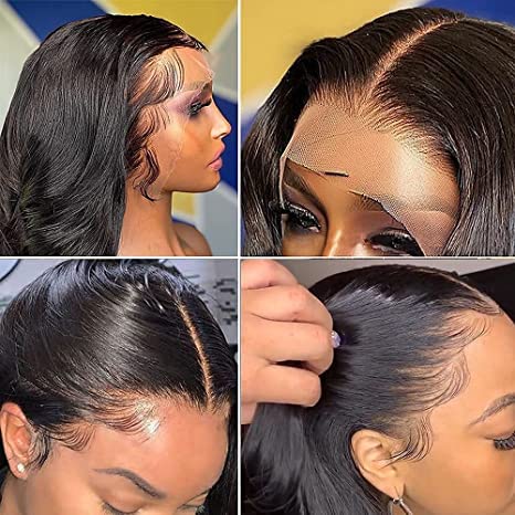 13*4 Body Wave Lace Front Wigs Human Hair Pre Plucked for Women Glueless Human Hair Transparent Lace Front Body Wave wig 180% Density Frontal Wigs Human Hair (22 In13*4 Body Wave Lace Front Wigs)