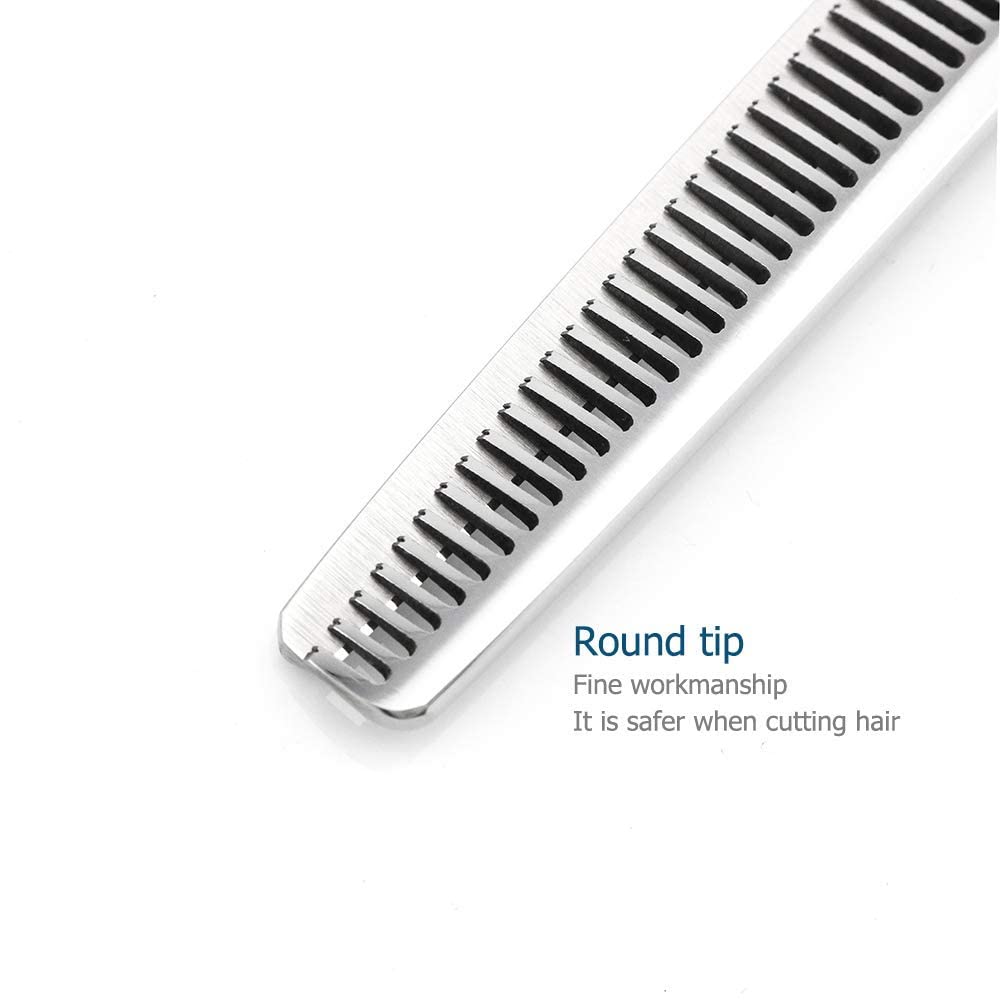 5.5 INCH Hair Cutting Scissors Hair Scissors Professional Haircut Scissors Hair Shears and 6 INCH Hair Thinning Scissors Thinning Shears Hair Scissors Set Kinsaro