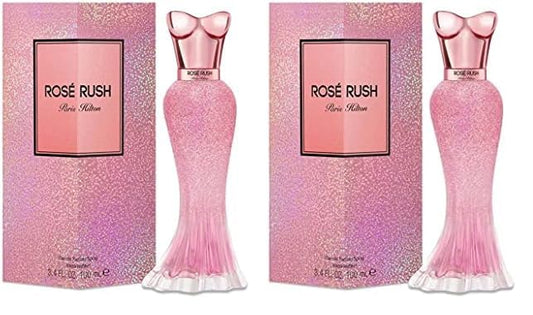 Paris Hilton Rose Rush for Women Eau de Parfum Spray, 3.4 Fl Oz, Pack of 2