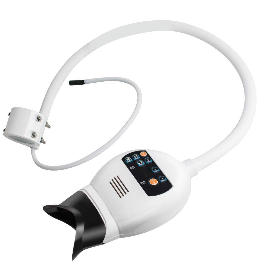 New LED Dental Teeth Whitening Bleaching Machine 3 Mode Teeth Whitener Light Lamp Accelerator Holding on Dental Chair by Superdental