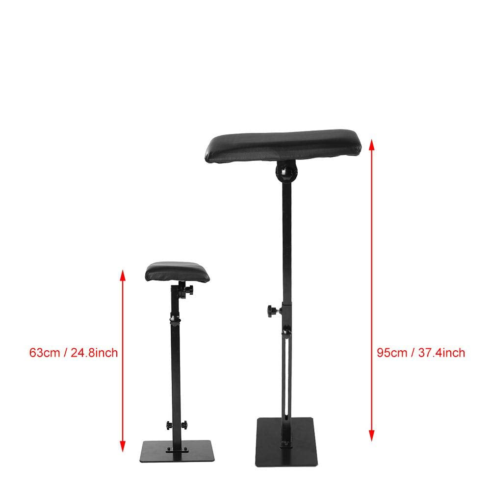 Arm Leg Rest Stand, Armrest Professional Portable Armrest Adjustable Height Leg Rest Stand Arm Bar Pad Tool for Studio Salon