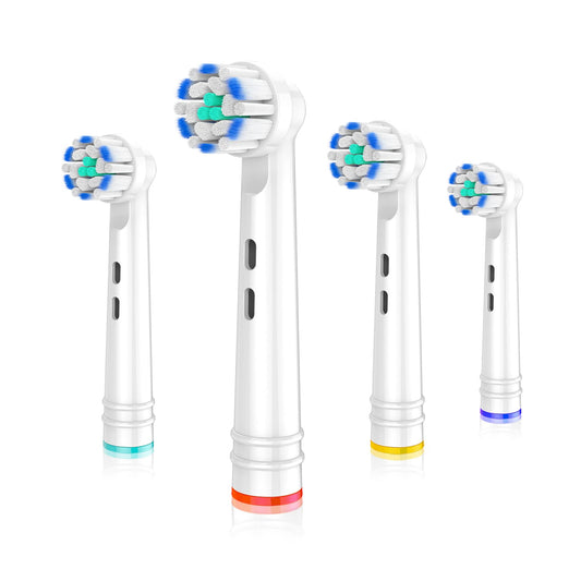 Whuppsi Replacement Toothbrush Heads Fit for Oral B Electric Toothbrushes, 4PCS, Soft Ultrathin Bristles for Pro Gum Care, Refills for Braun Model 3756 3757 3744 3765 3738 4729 4739