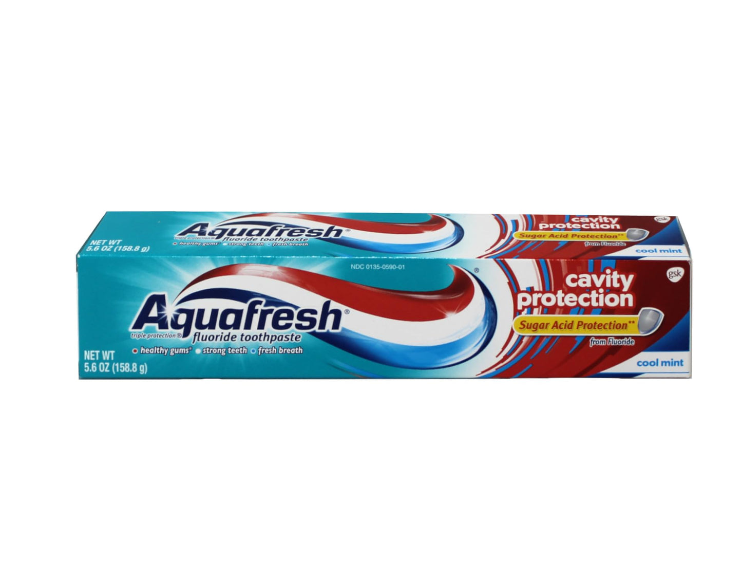 Aquafresh Cavity Protection Tube Cool Mint, 5.6 Ounce (Pack of 6)