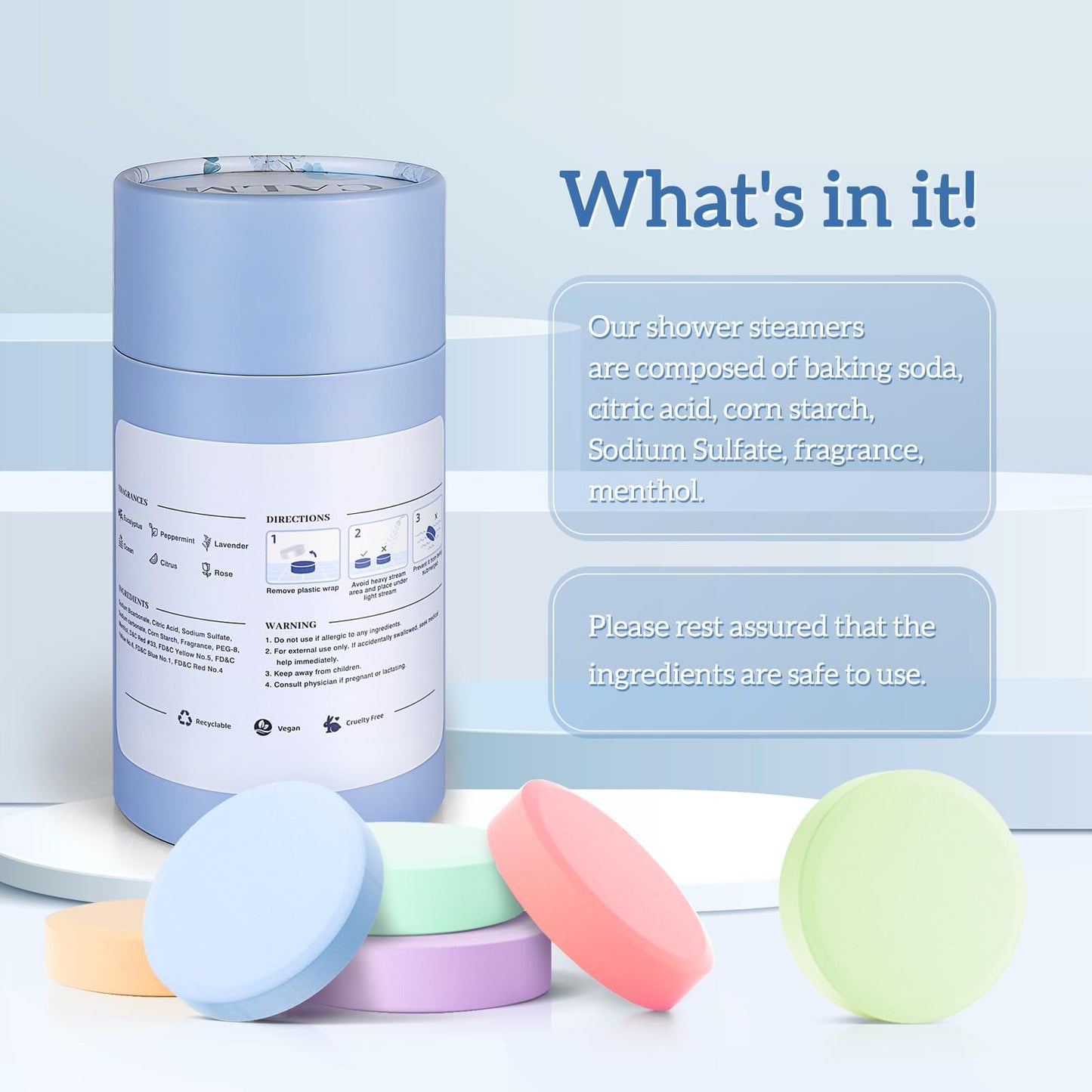 Shower Steamers 12 Count, Scented Shower Bombs with Organic & Natural Fragrance, Self-Care & Relaxation Birthday Presents for Women Who Have Everything