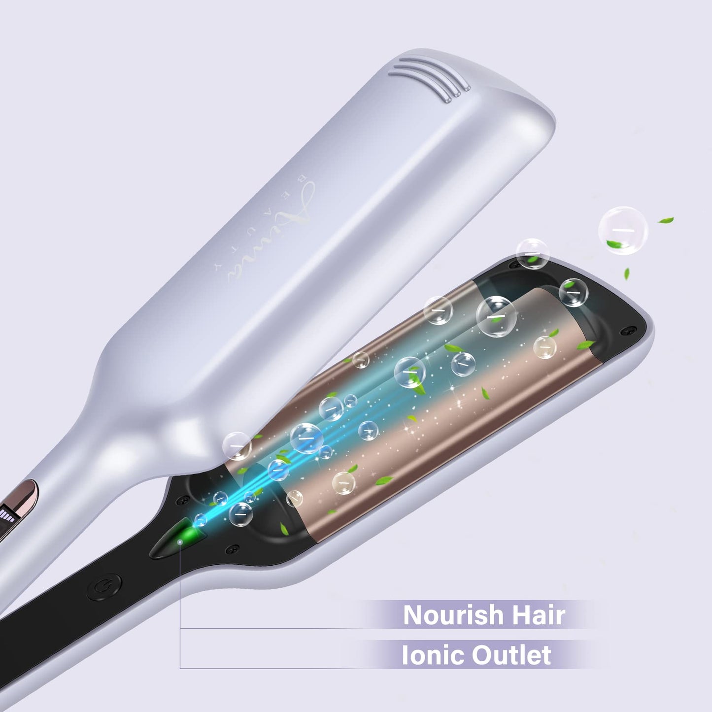 Aima Beauty One Step Hair Dryer and 32mm (1.25") Aima Beauty Twins Mermaid Hair Waver Bundle