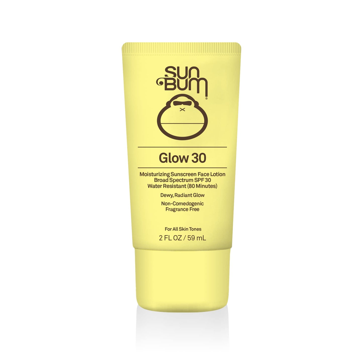 Sun Bum Original SPF 30 Sunscreen Scalp & Hair Mist and Glow Sunscreen Face Lotion Bundle - 2 oz Each