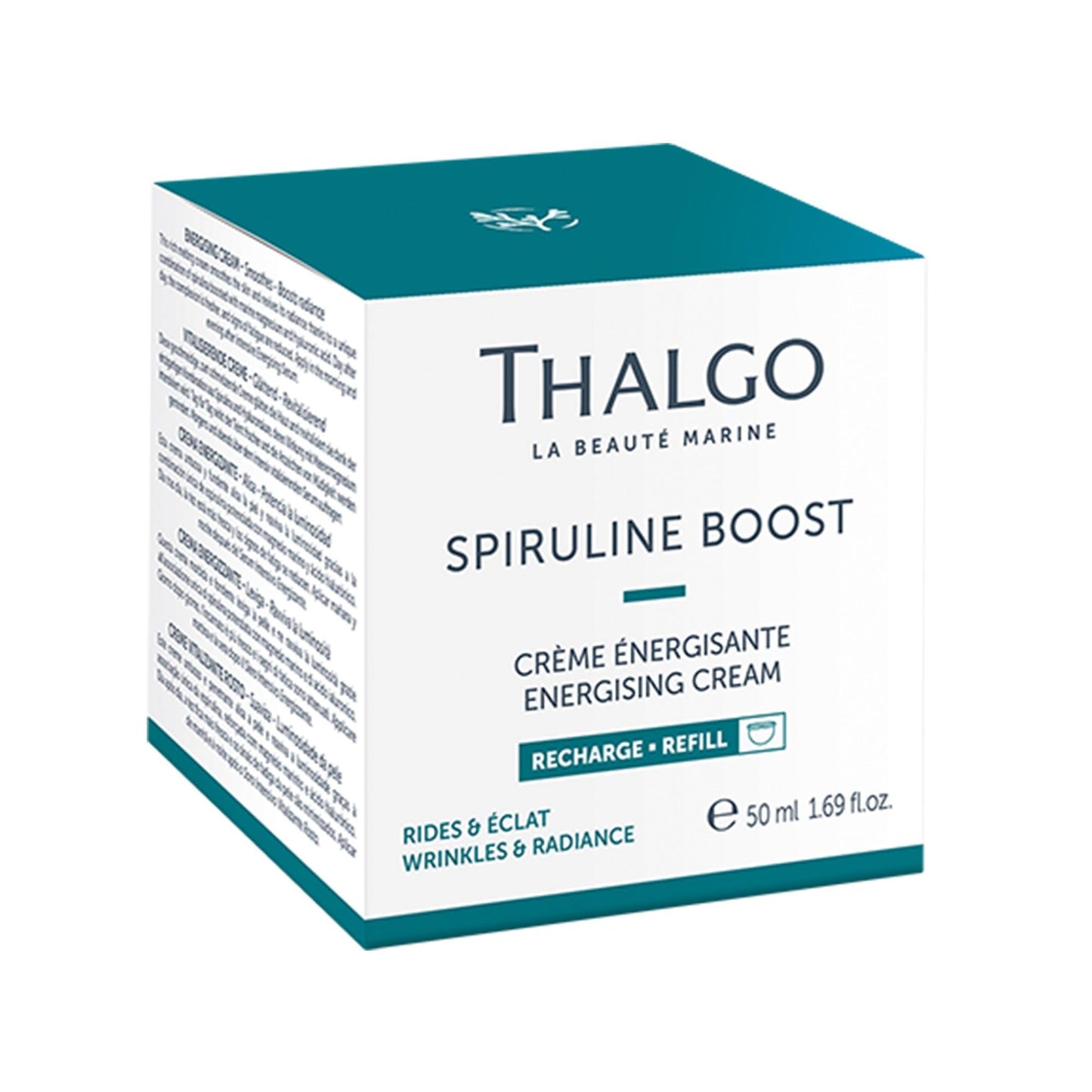 THALGO Spirulina Boost 2.0 Revitalising Cream, 50 ml Smooths Skin and Reduces Signs of Fatigue Refill