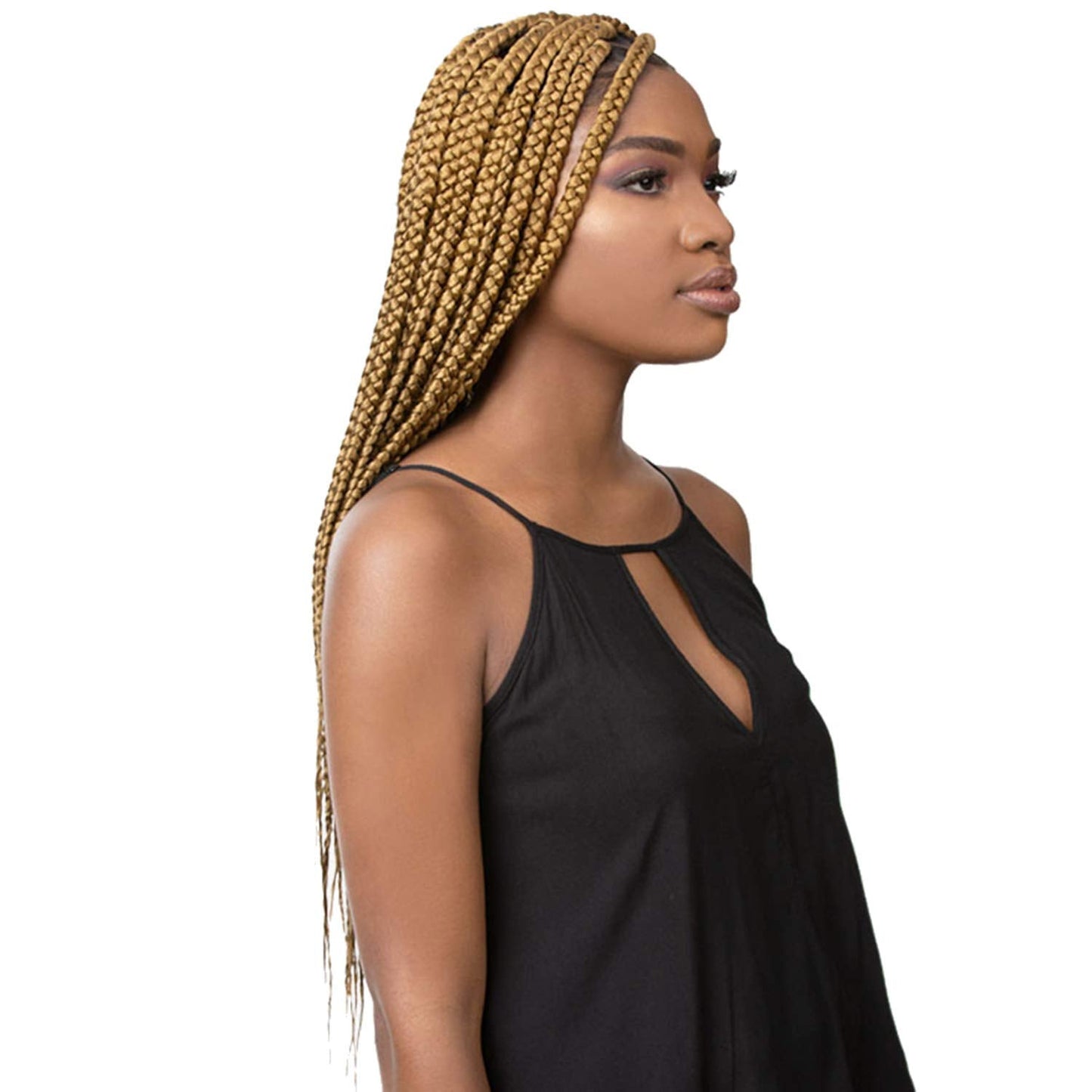 Xpression Sensationnel Synthetic Hair Braids 3X Ruwa Pre-Stretched Braid 24" (3 Packs, NPURPLE)
