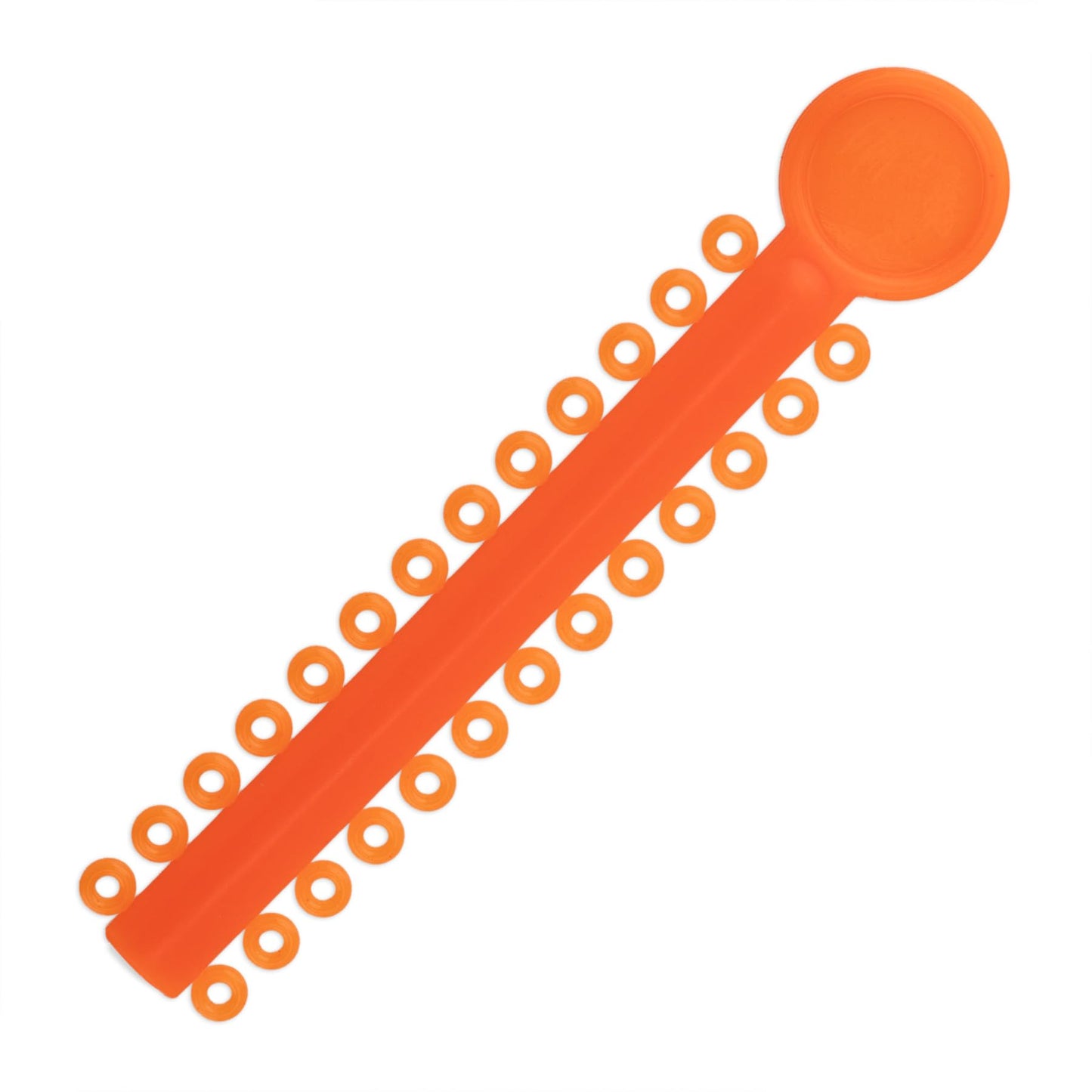Practicon Orthodontic Ligature Ties, 1040 Elastic Bands for Braces, Elastomeric O-Rings, Rubber Bands for Brackets, Orange