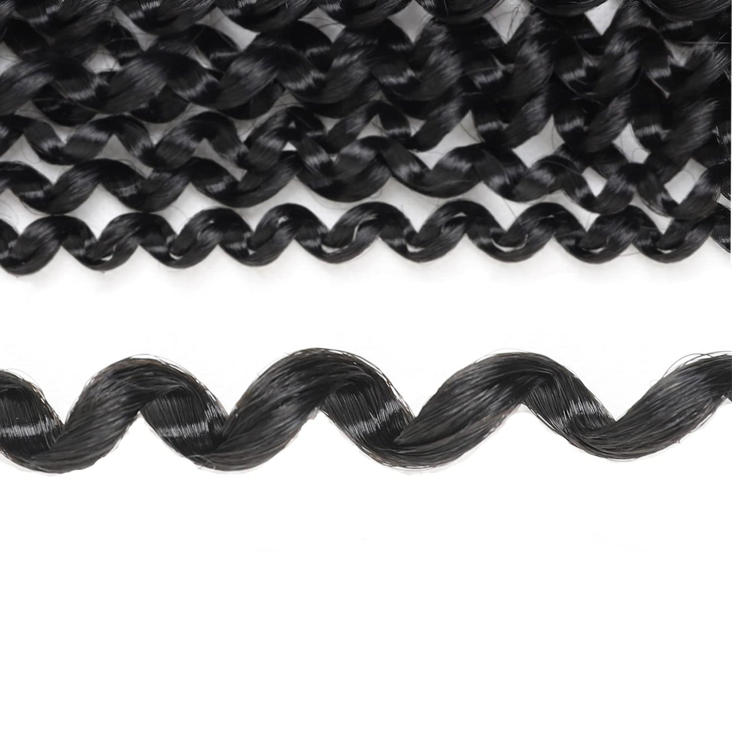 Passion Twist Hair 24 Inch 7 Packs Black Water Wave Crochet Hair for Passion Twists Long Bohemian Braiding Protective Style Hair Extensions, Tangle Free, No odor, Skin Friendly (24 Inch 7 Packs,1B#)