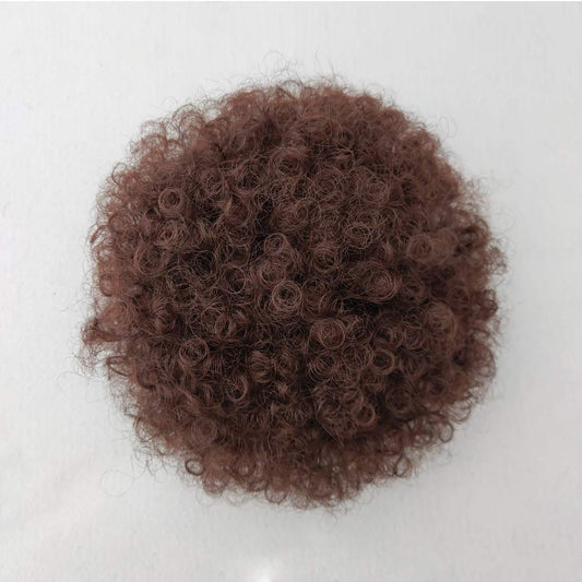 Yinmei Baibian Afro Puff Drawstring Ponytail Kinky Curly Pony tails Hair Synthetic Bun Extensions Hairpieces Updo Hair With Two Clips for Women Girls(4#)