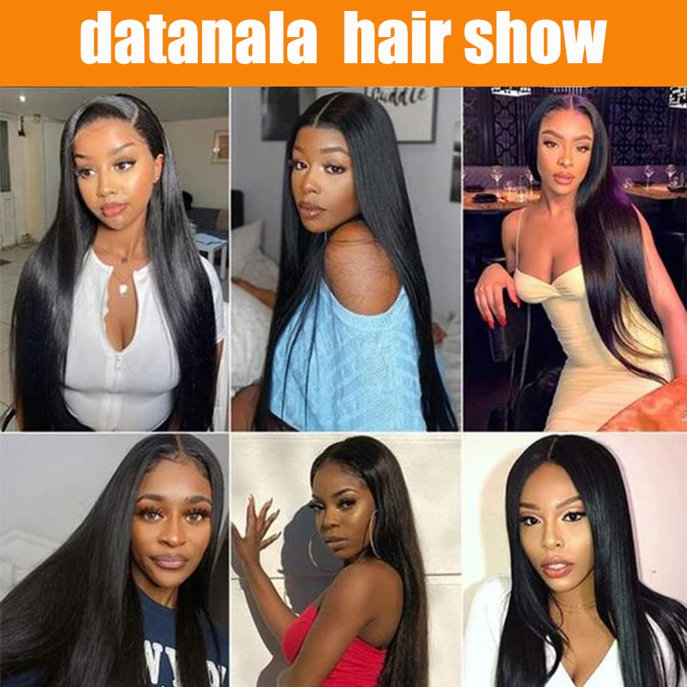 Brazilian Virgin Straight Human Hair Lace Frontal 100% Unprocessed Silky Straight lace Frontal With Baby Hair Remy Hair Ear to Ear Lace Frontal Natural Black Color (12 Inch 13x4 frontal)