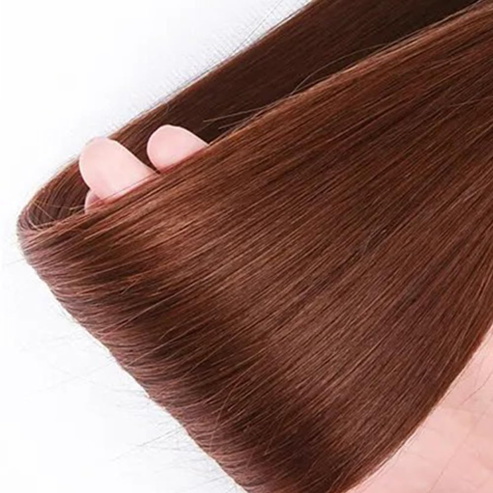 Reddish Brown Straight Bundles Human Hair Copper Red Bundles Color 33 Human Hair Auburn Straight Bundles Double Weft Brazilian Human Hair Bundles Silky and Soft for Black Women 20 20 20 Inch