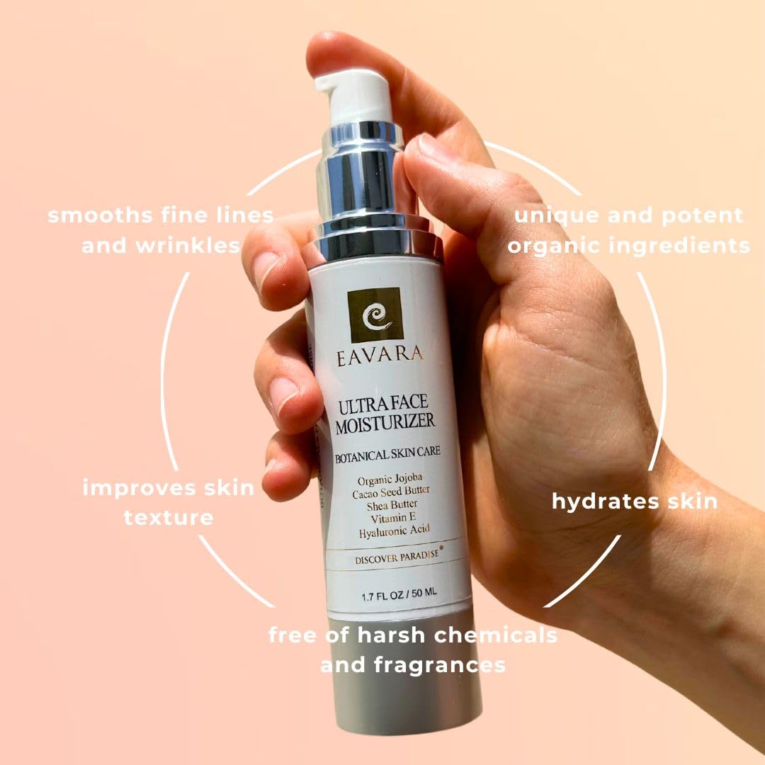 Organic Ultra Face Moisturizer, Natural Facial Cleanser and Retinol Night Cream