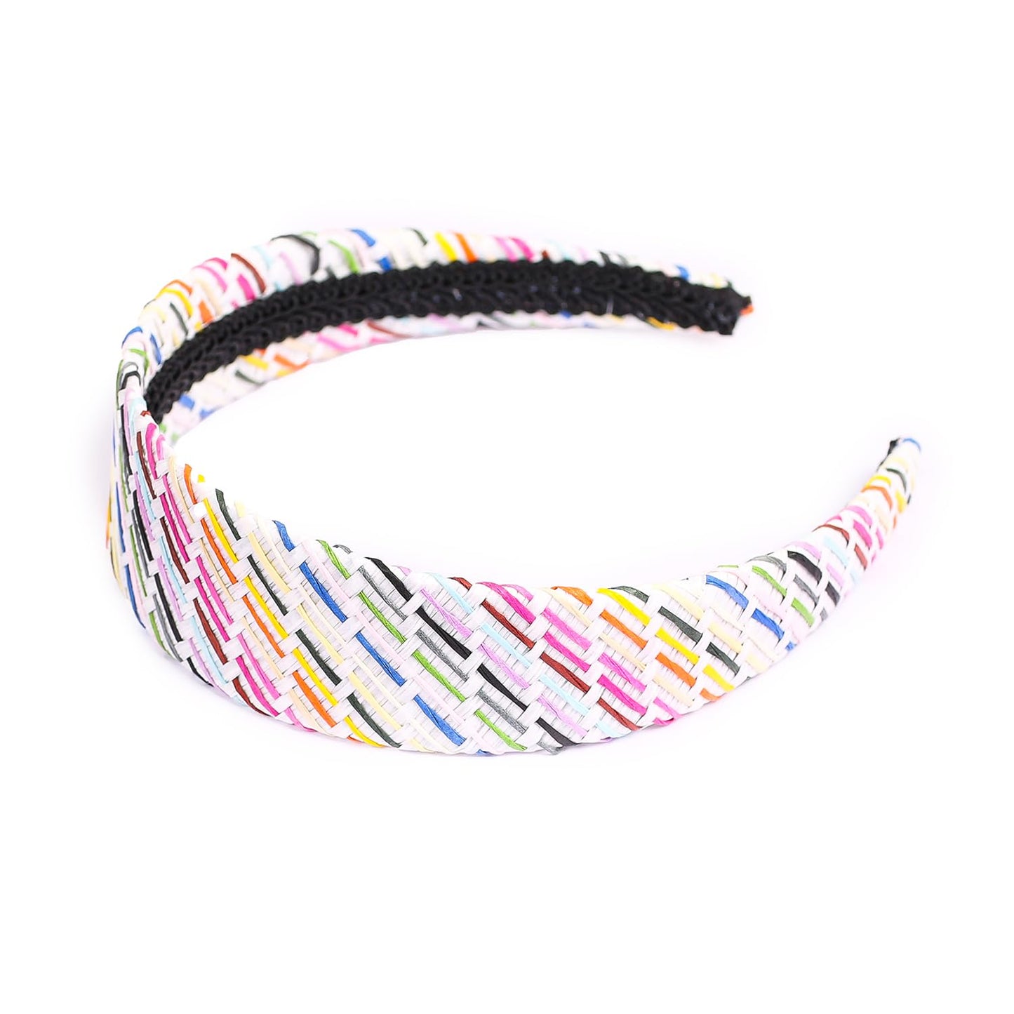 vowyore 3 pack Straw Headbands Fashion Rattan Wide Head Band Boho Headband Summer Bohemian Woven Headwear Hair Head Bands Hair Band for Woman Girl Hair Accessories