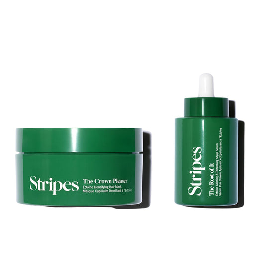 Stripes Naomi Watts Helping Strands Bundle Scalp Serum Hair Thickening Mask Full Size Improves Hair Density And Thickness Creates Shine