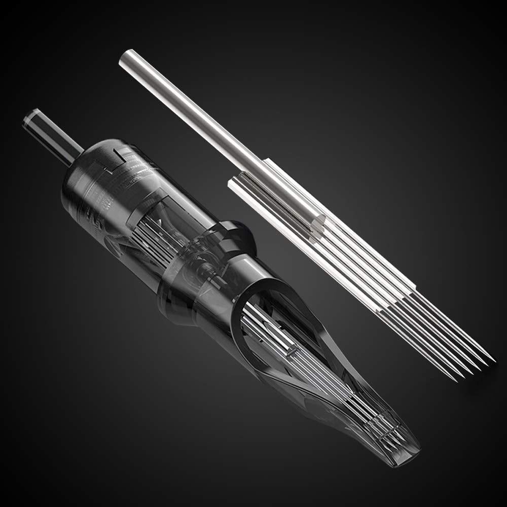 Romlon Tattoo Kit - Tattoo Machine Kit for Beginners Rotary Tattoo Machine with 2Pcs Tattoo Power 40pcs Tattoo Cartridge Needles Tattoo Machine Parts Tattoo Supplies