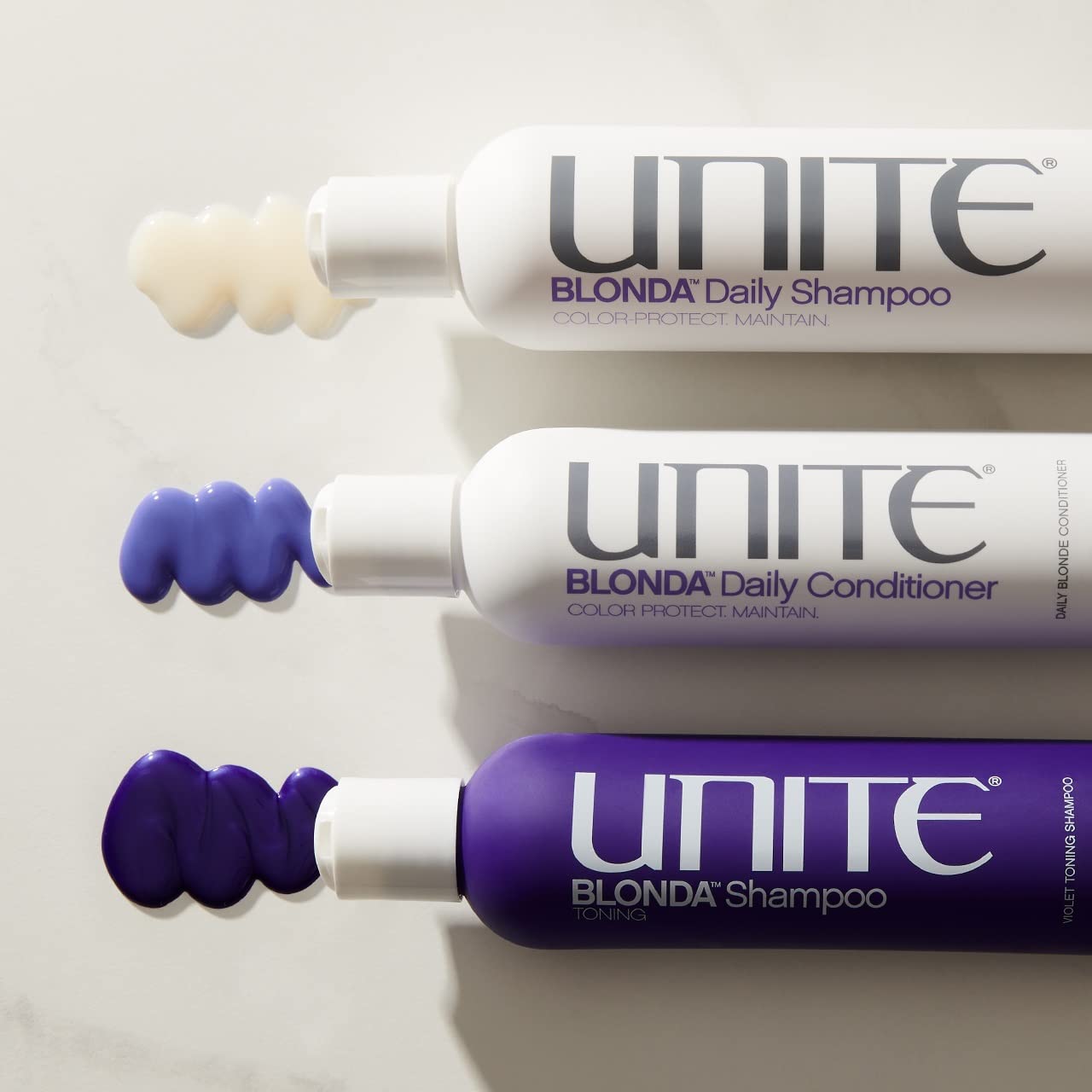 UNITE Hair BLONDA Daily Duo - BLONDA Daily Shampoo, 10 fl. Oz with BLONDA Daily Purple Conditioner, 8 fl. Oz (2 Items)