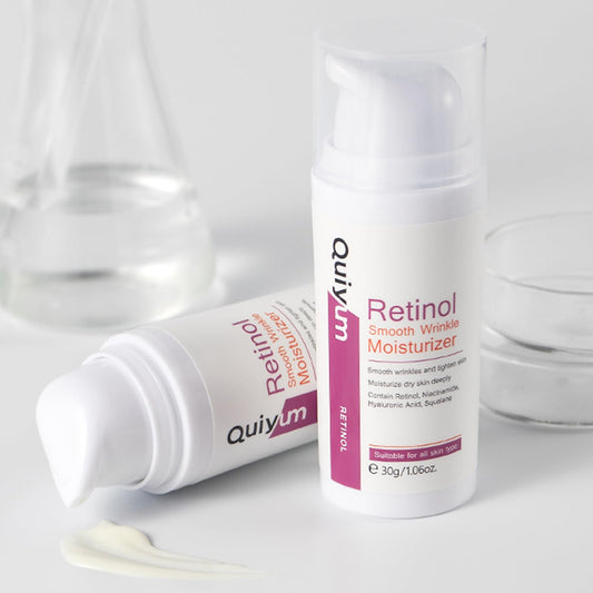 QUIYUM Retinol Cream for Face, Anti Aging Face Moisturizer with Hyaluronic Acid, Rapid Wrinkle Repair, Day & Night Cream Serum for Women, Reduce Fine Lines, Wrinkles & Dark Spots 1.06oz, 2Pack