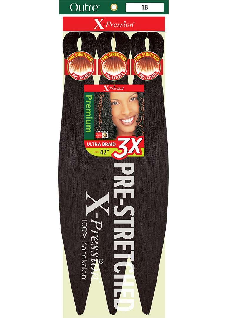 [2 PACK DEAL] Outre X-PRESSION Ultra Braid Pre-streteched Braid 42" 3X (2 Packs, 425)