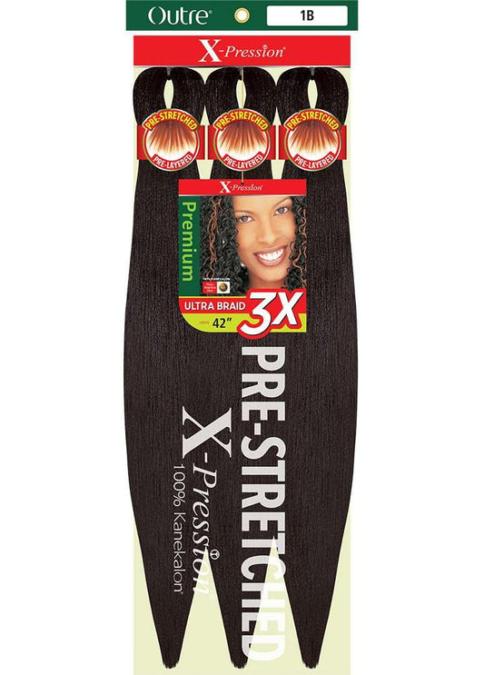 [2 PACK DEAL] Outre X-PRESSION Ultra Braid Pre-streteched Braid 42" 3X (2 Packs, 425)