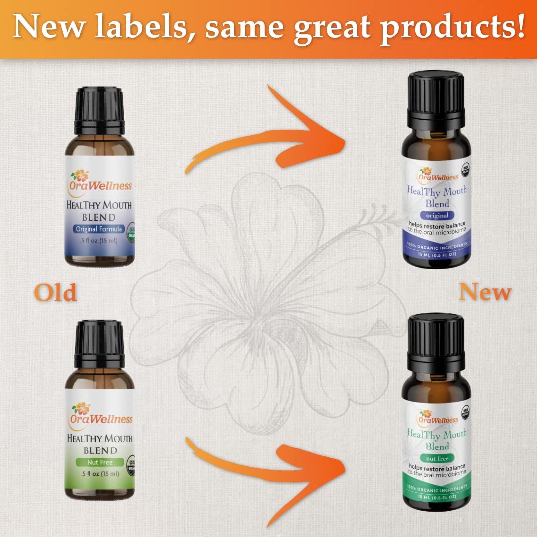 OraWellness Shine Remineralizing Natural Teeth Whitening Powder in Mint + Nut Free Healthy Mouth Blend Organic Toothpaste & Mouthwash Alternative Tooth Oil, Pack of 3