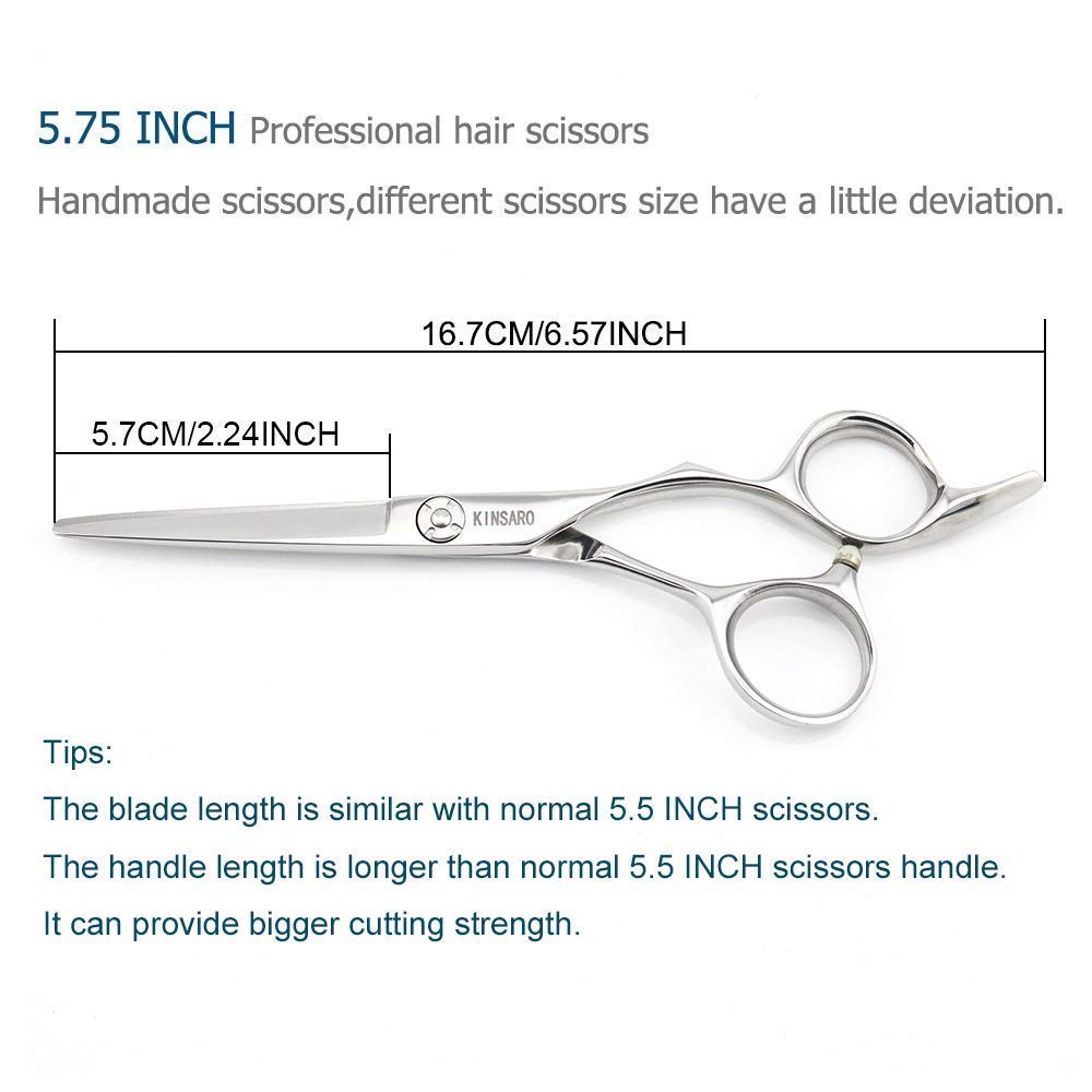 5.75 INCH Hair Cutting Scissors and 5.5 INCH Hair Thinning Scissors Barber Scissors Hair Scissors Hair Cutting Shears Kinsaro
