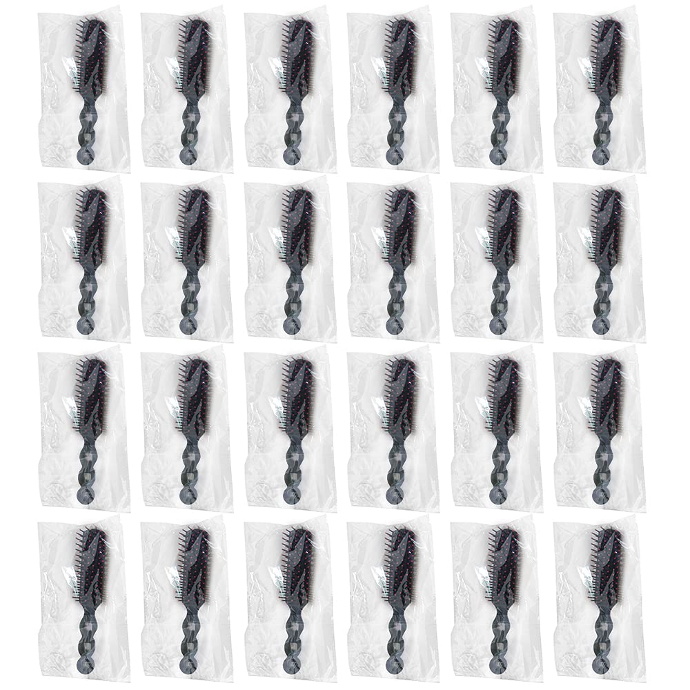 Bulk Hair Brushes for Homeless Individually Wrapped, Hair Brush Bulk, Hair Brush for Curly Hair Suitable for Homeless,Shelter,Air Bnb/Hotel(24 PCS)