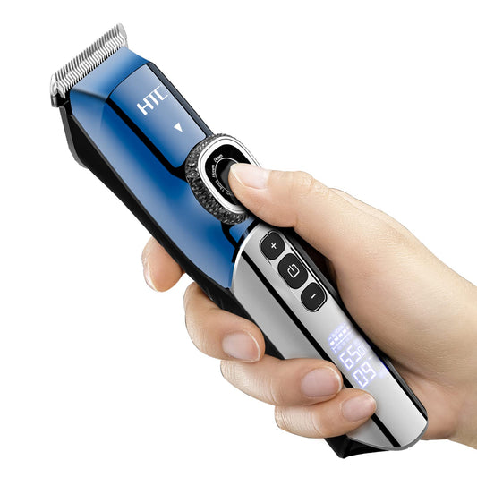 Riyuetan Hair Clippers for Men Professional 5 Speed High Speed Adjustable Motor for Professional Barbers and Stylists 440c Powder Metallurgy Blades Cordless Barber Clippers for Hair Cutting