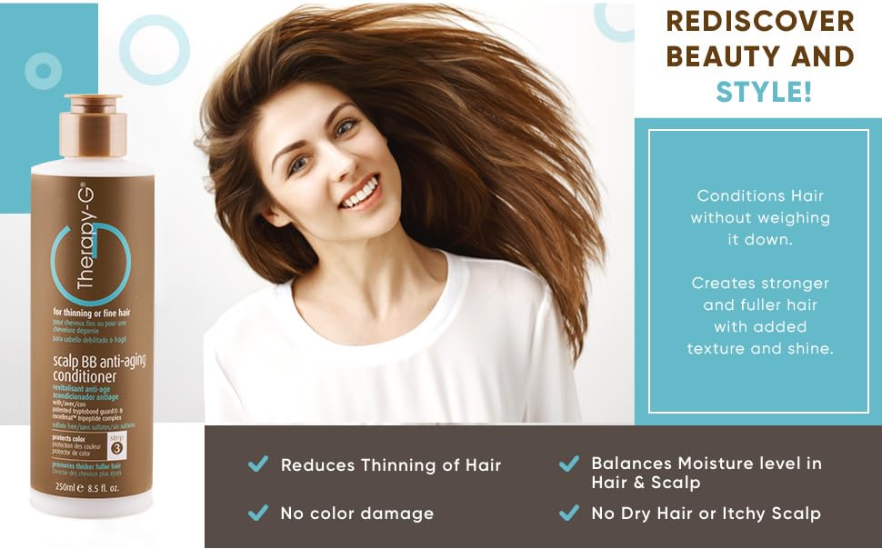 Therapy-G Scalp BB Anti-Aging Shampoo 12 oz and Scalp BB Anti-Aging Conditioner 8.5 oz Duo Promotion