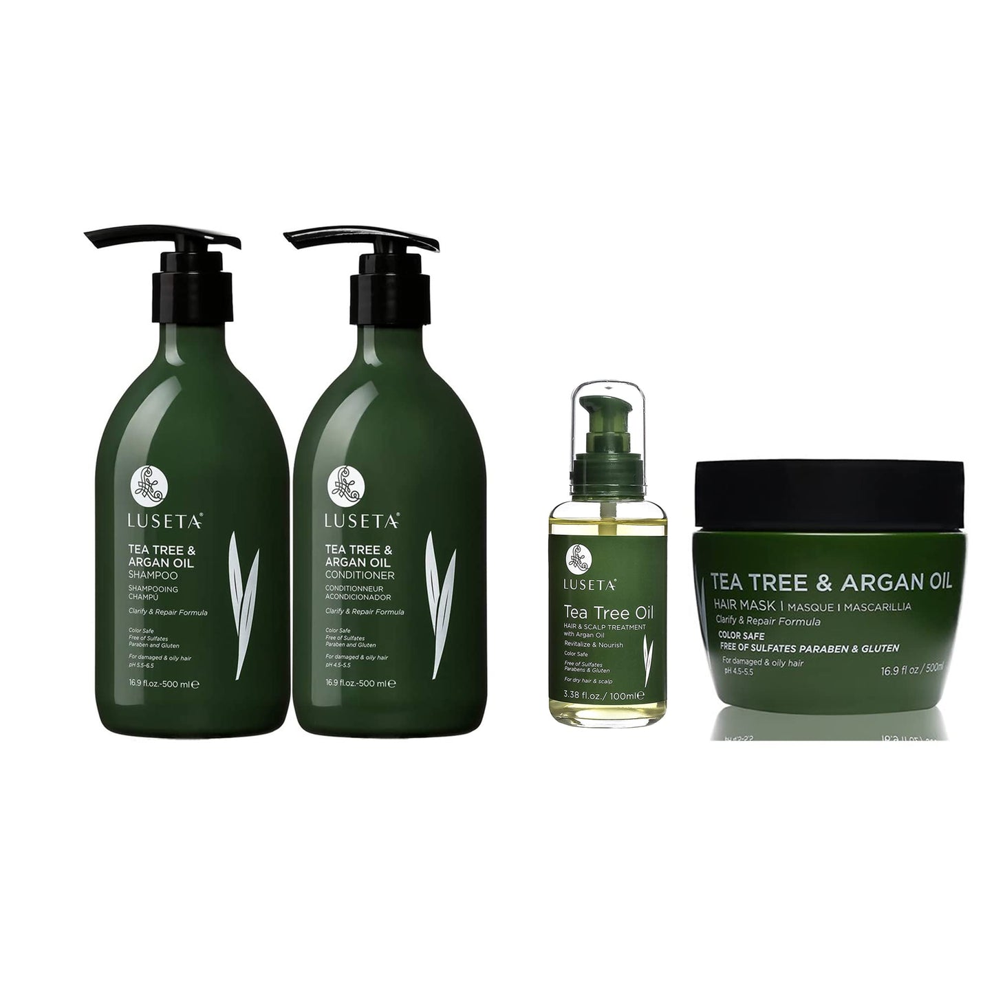 Tea Tree Set with Hair Oil Sreum and Hair Mask