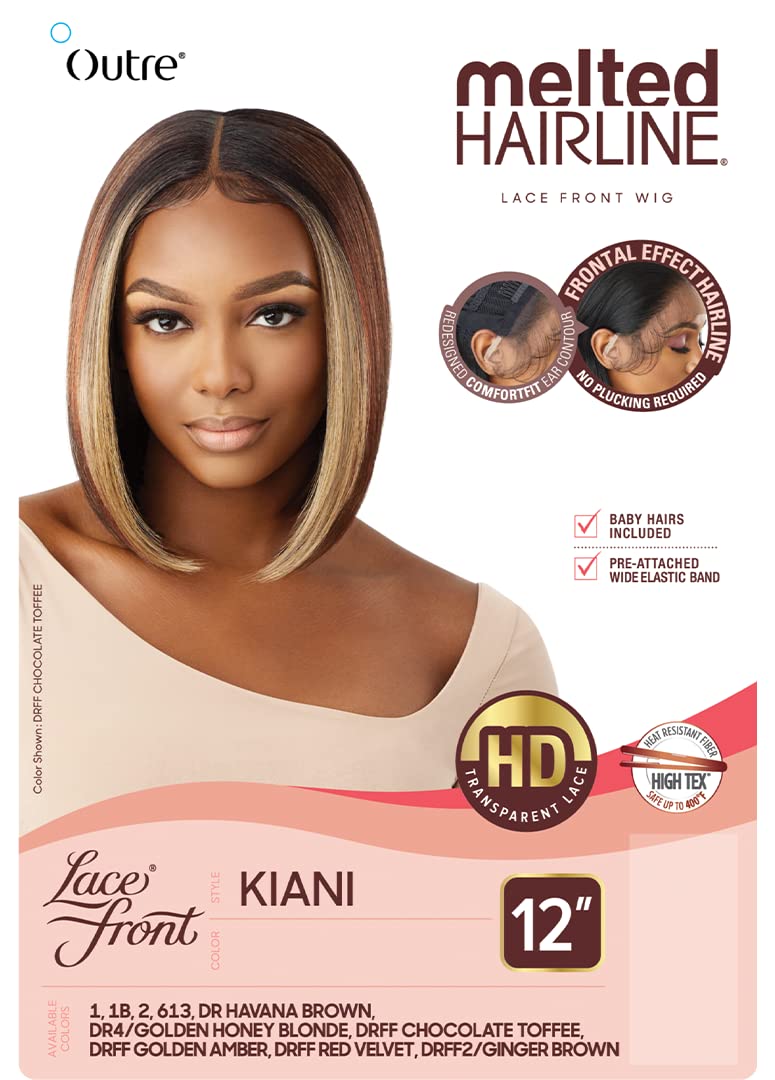 Outre Lace Front Wig - Melted Hairline - KIANI (JET BLACK 1)